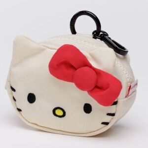 BAGGU X SANRIO Hello Kitty Cream and Red Coin Charm Bag NEW NWT LAST ONE